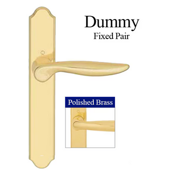 HOPPE FIXED DUMMY HANDLE SET, TORONTO M1020/374N, NO KEY NO THUMB-TURN - RESISTA BRASS , 2081545